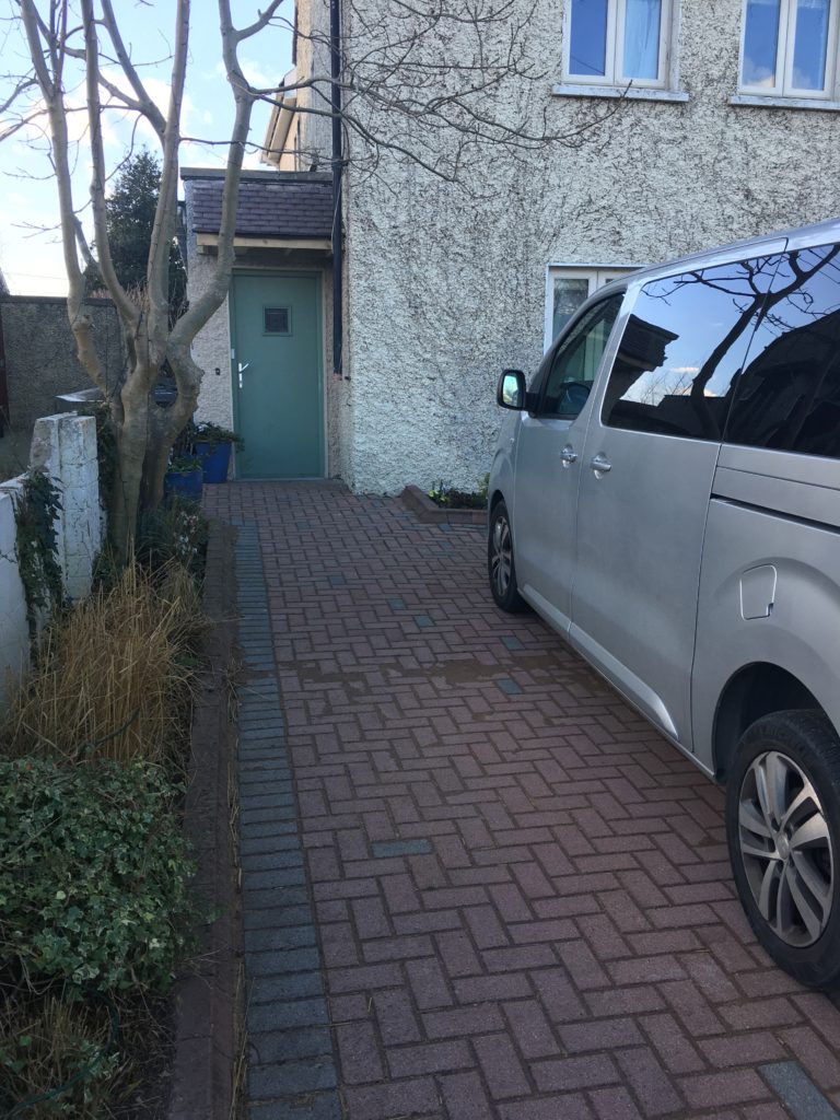New driveway with wheelchair access